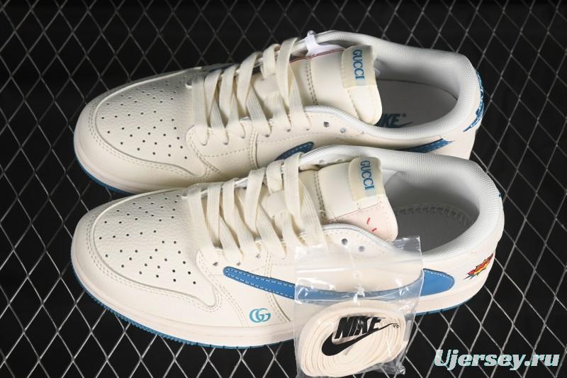 Nike Travis Scott x Fragment Design x Air Jordan 1 Low OG SP AJ1 Low Top Casual Sneakers - ZH2598-165