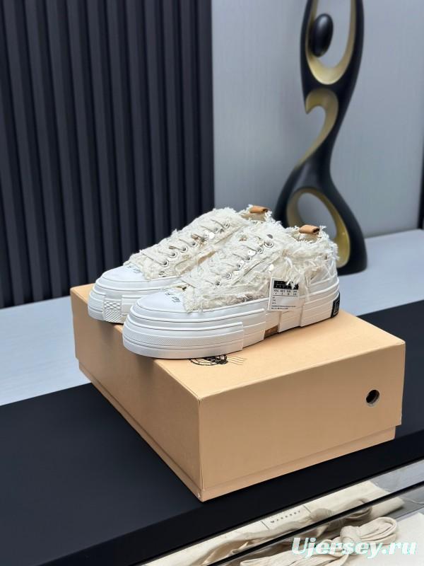 2025 Unisex XVESSEL White Canvas Plimsolls Vulcanized AS00260