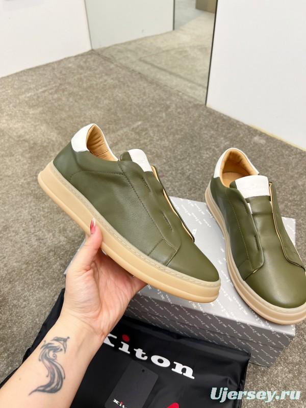 Kiton Men's Four Seasons Classic Casual Slip-On Loafer - AS00320