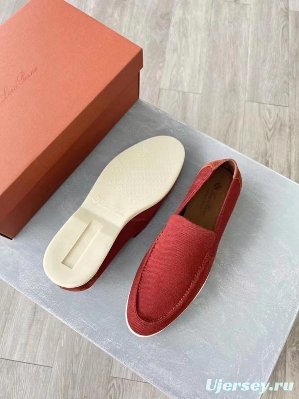 2025 Unisex Le Parmentier Red Wool Blend Loafers AS00280