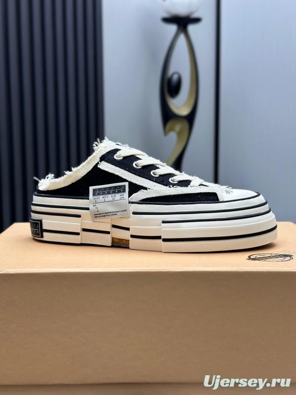 2025 Unisex XVESSEL Black White Canvas Plimsolls Vulcanized AS00240