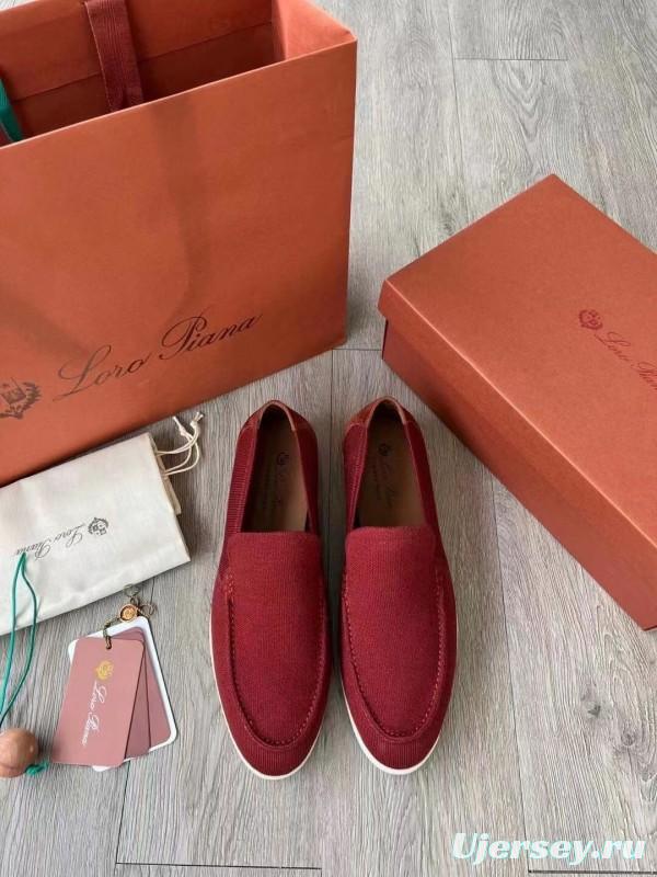 2025 Unisex Le Parmentier Red Wool Blend Loafers AS00280