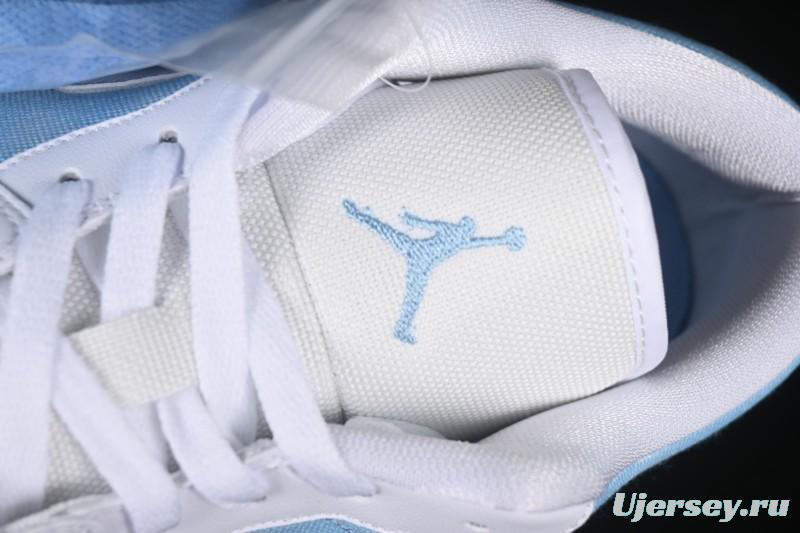 Nike Air Jordan 1 Low Worn Blue Denim Casual Sneakers - HQ2004-400