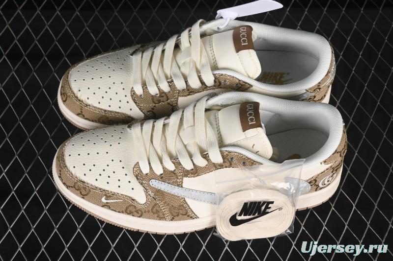 Nike Travis Scott x Fragment Design x Air Jordan 1 Low OG SP AJ1 Low Top Casual Sneakers - XS7089-603