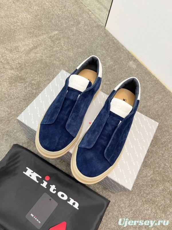 Kiton Men's Four Seasons Classic Casual Slip-On Loafer - AS00320