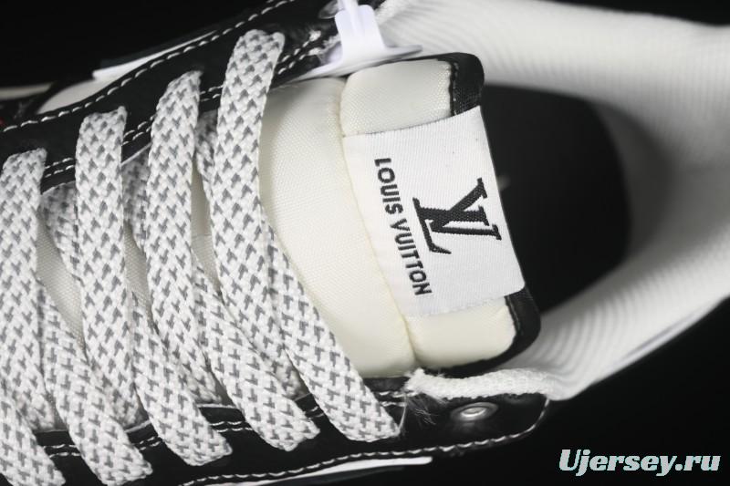 Nike Air Force 1 '07 Low LV Collaboration Black Leather Casual Sneakers - YX5066-349