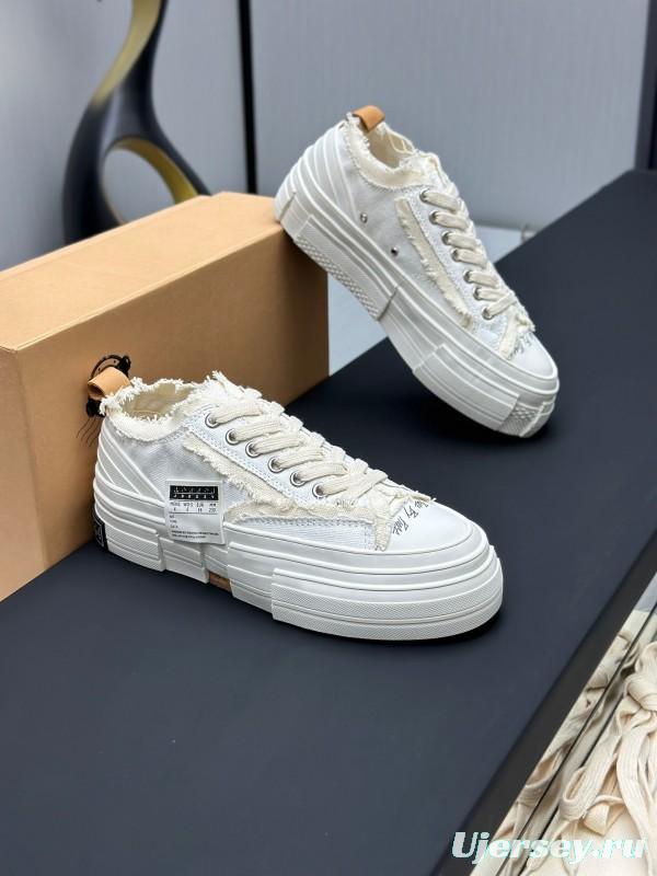 2025 Unisex XVESSEL White Canvas Plimsolls Vulcanized LY00360
