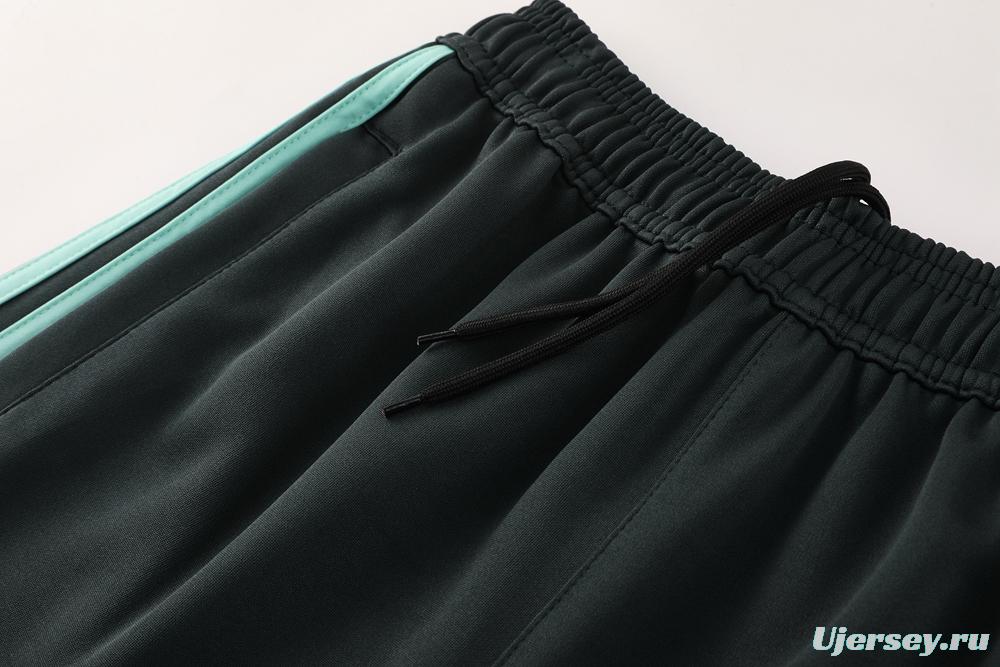 2025 Adidas Dark Grey Full Zipper Jacket +Long Pants