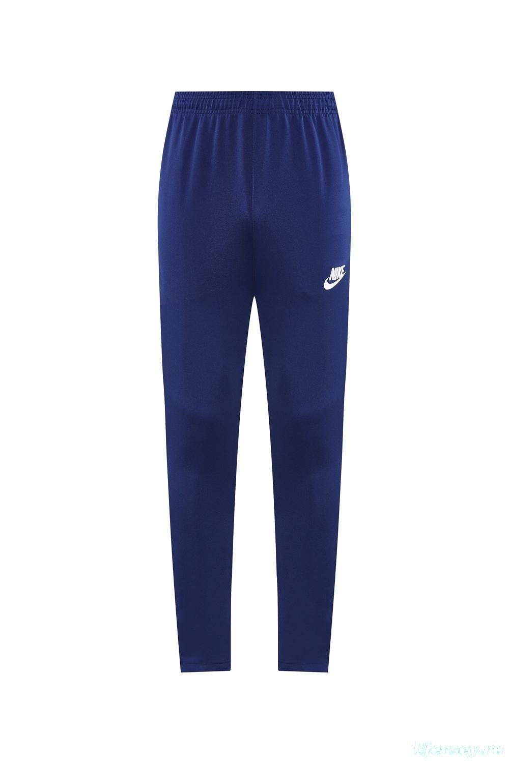 2025 Nike Grey/Navy Full Hoodie Zipper Jacket +Long Pants