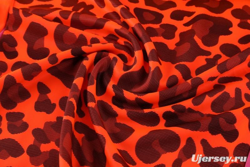 2025 Adidas Orange & Black with Leopard Print Pattern Half Zipper Jacket +Long Pants