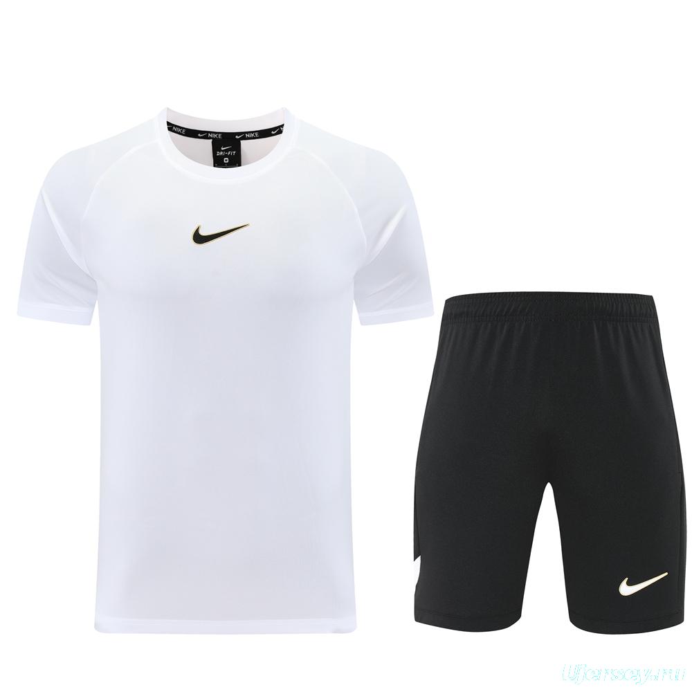 25/26 Nike White Short Sleeve Jersey+Shorts