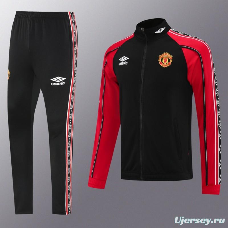 25/26 Manchester United UMBRO Vintage Full Zipper Jacket +Long Pants