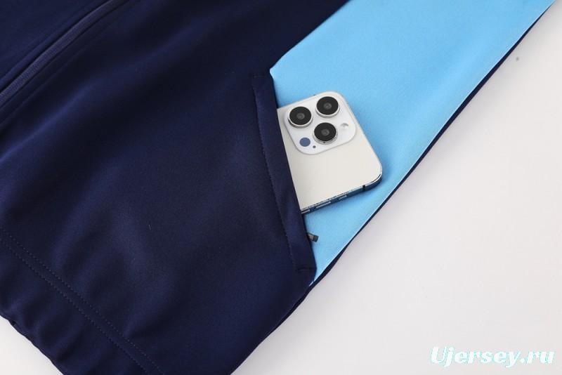 25/26 Olympique Marseille Blue/Navy Full Zipper Jacket +Long Pants