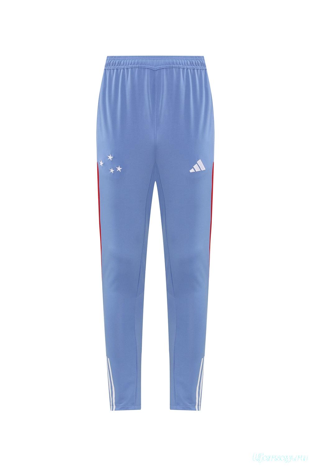 25/26 Cruzeiro Bluish Gray Navy Half Zipper Jacket+Long Pants