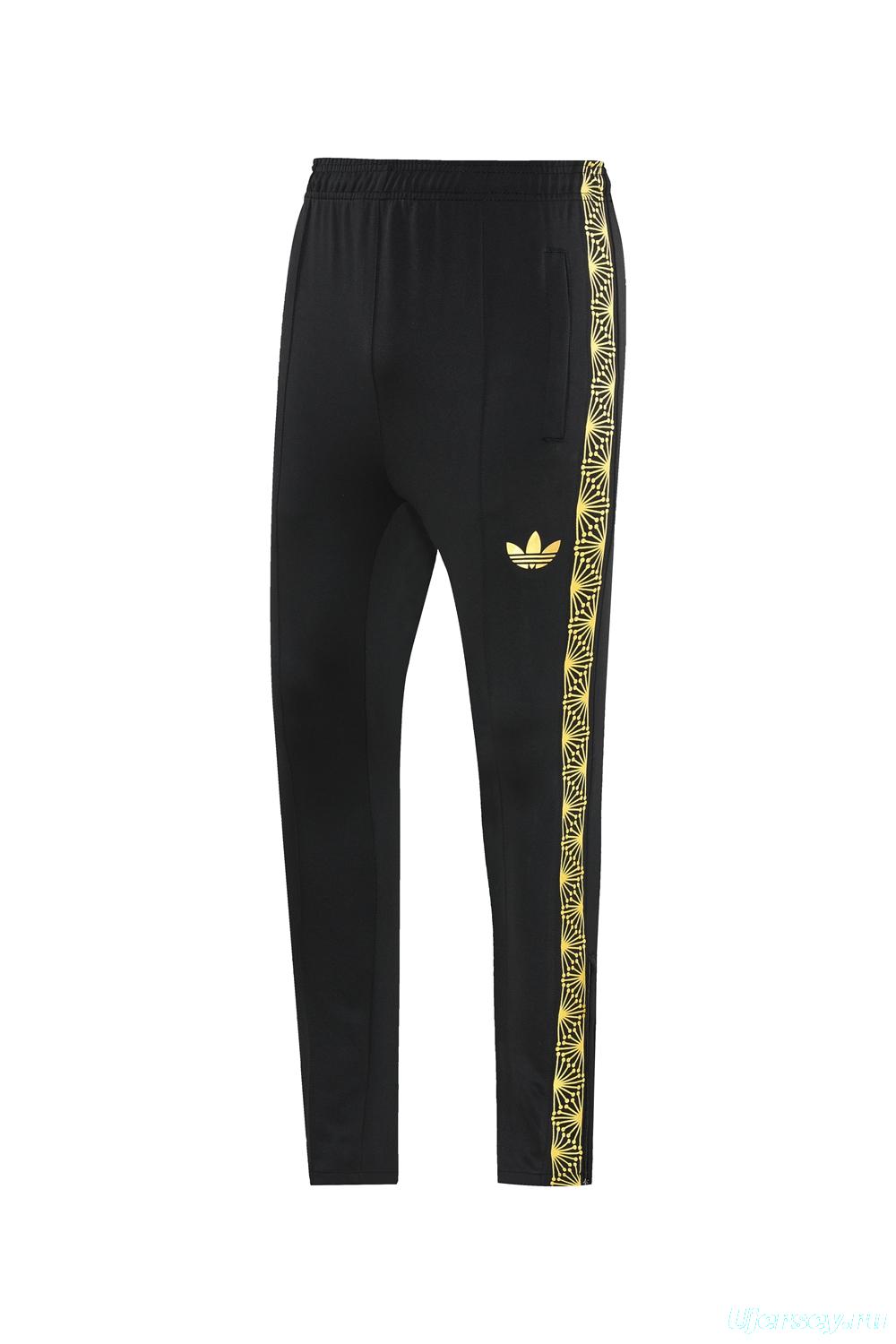 2025 Adidas Black Full Hoodie Zipper Jacket +Long Pants