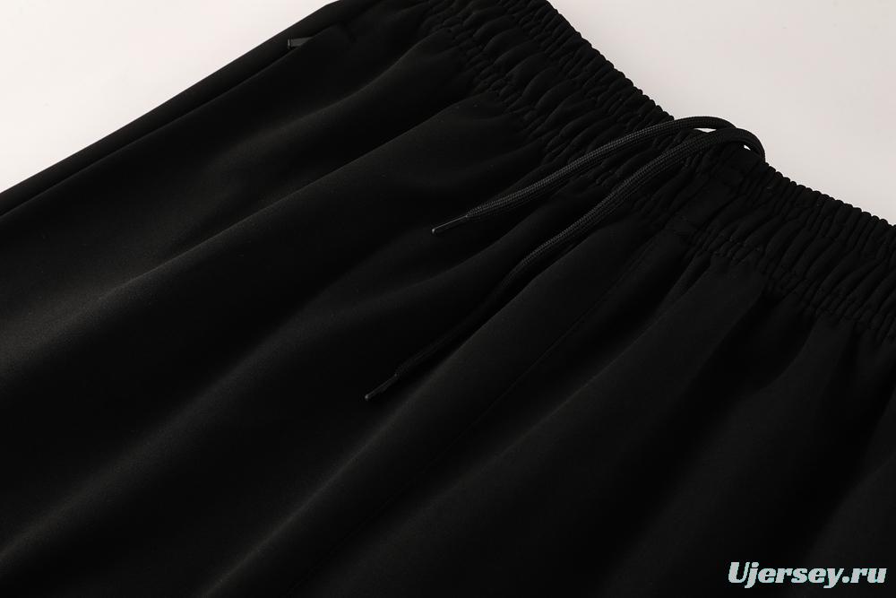 2025 Nike Orange/Black Full Hoodie Zipper Jacket +Long Pants