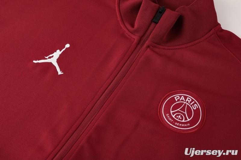 25/26 PSG Red Full Zipper Jacket +Long Pants