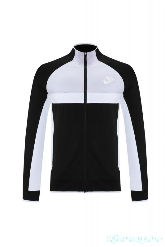 2025 Nike Grey/Black Full Hoodie Zipper Jacket +Long Pants