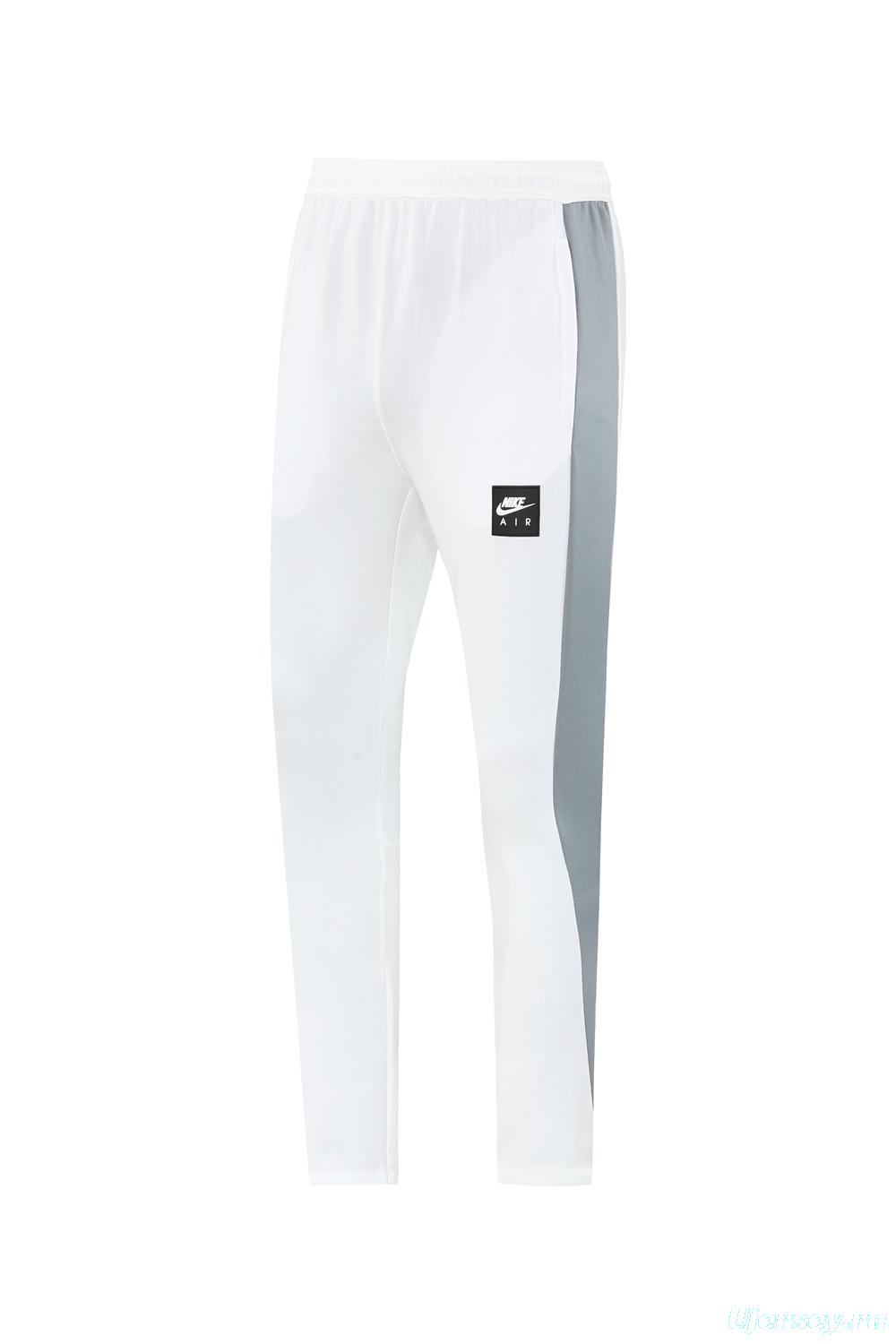 2025 NIKE WHITE/Grey Full Zipper Jacket +Long Pants