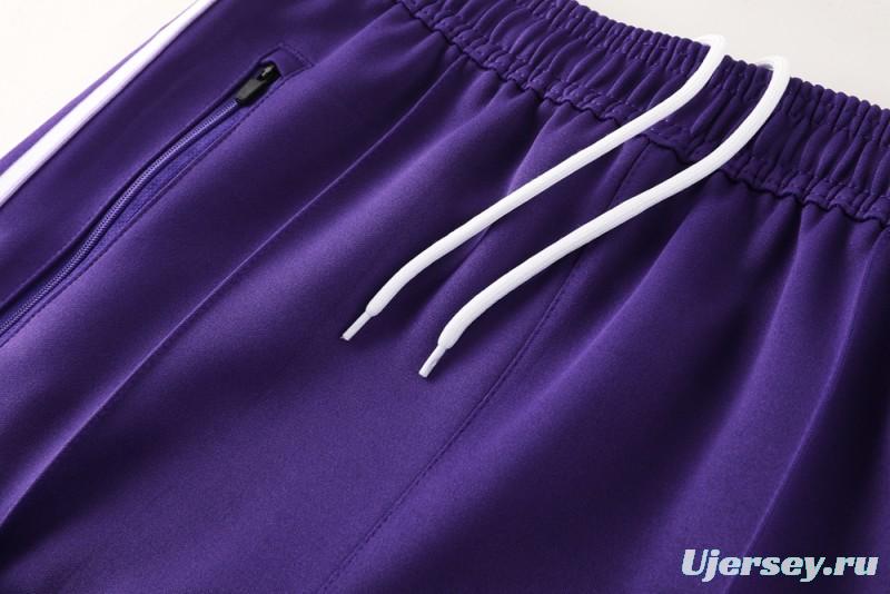 25/26 Real Madrid Purple Full Zipper Jacket +Long Pants