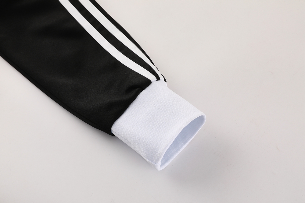 2025 Adidas Original Black Full Hoodie Zipper Jacket +Long Pants