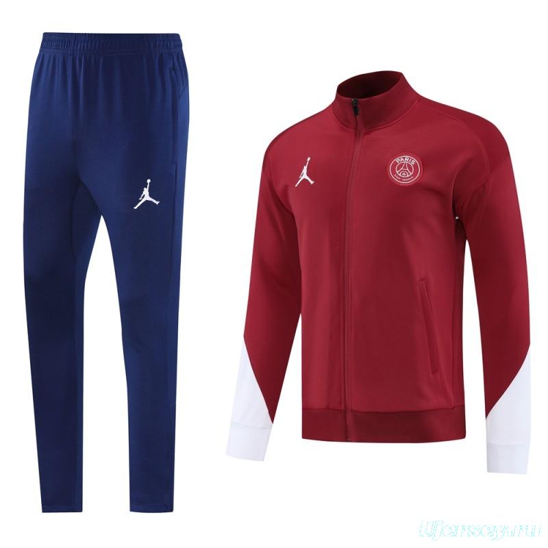 25/26 PSG Red Full Zipper Jacket +Long Pants