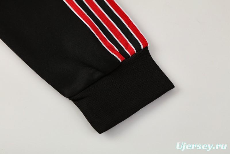 25/26 Manchester United Red/Black Full Zipper Jacket +Long Pants