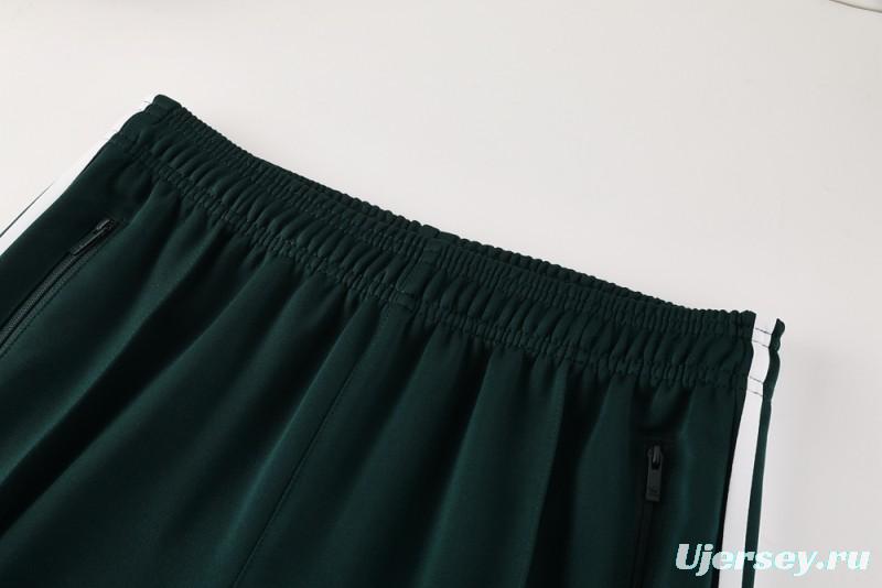 2025 Adidas Original Green Full Hoodie Zipper Jacket +Long Pants