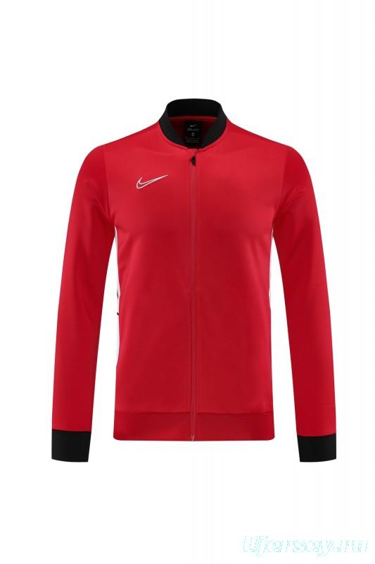 2025 NIKE Red Full Zipper Jacket + Long Pants