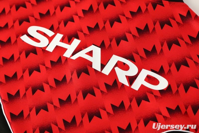 25/26 Manchester United Red/Black Full Zipper Jacket +Long Pants