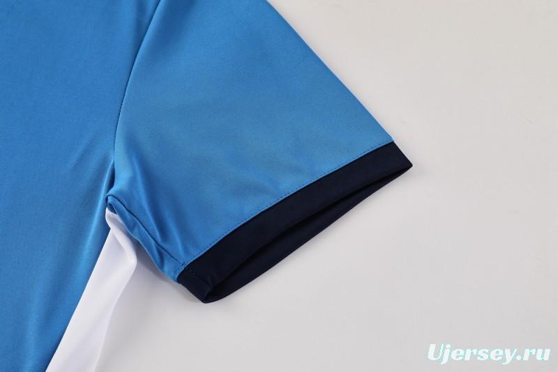 2025 Adidas Blue Short Sleeve Jersey+Shorts