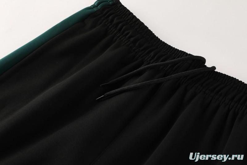 2025 Nike Green/White Full Hoodie Zipper Jacket +Long Pants