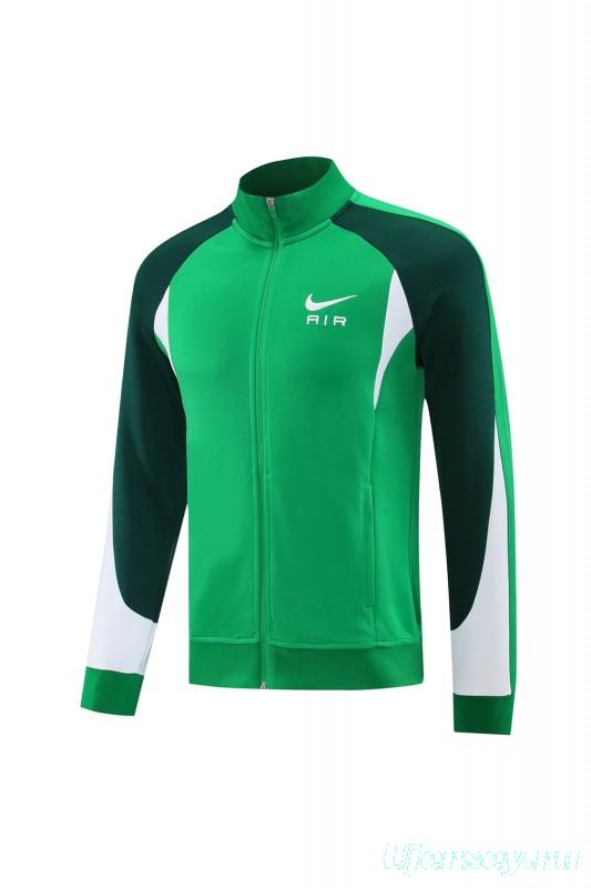2025 NIKE Green Full Zipper Jacket +Long Pants