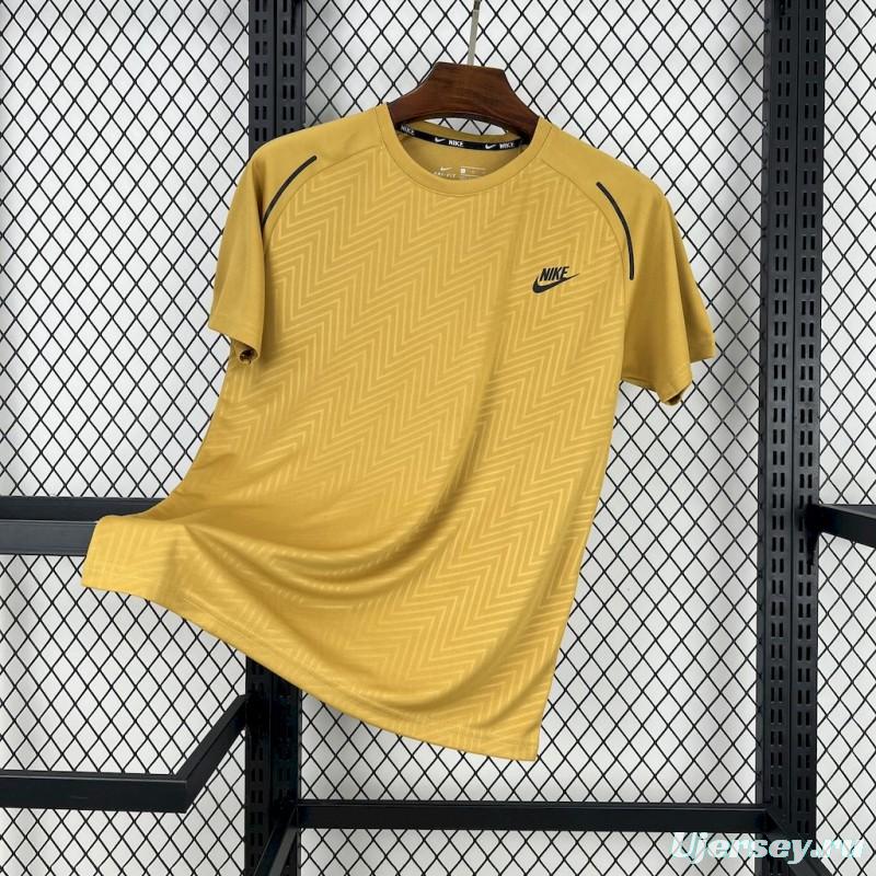 2025 NIKE Sportwear Brown T-Shirt #1044