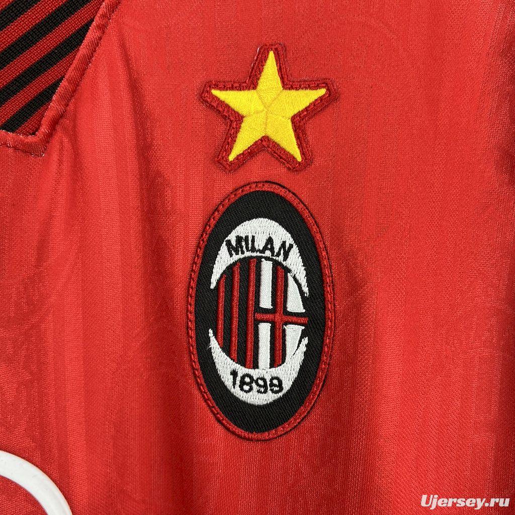 Retro 1998/99 AC Milan Away Red Jersey