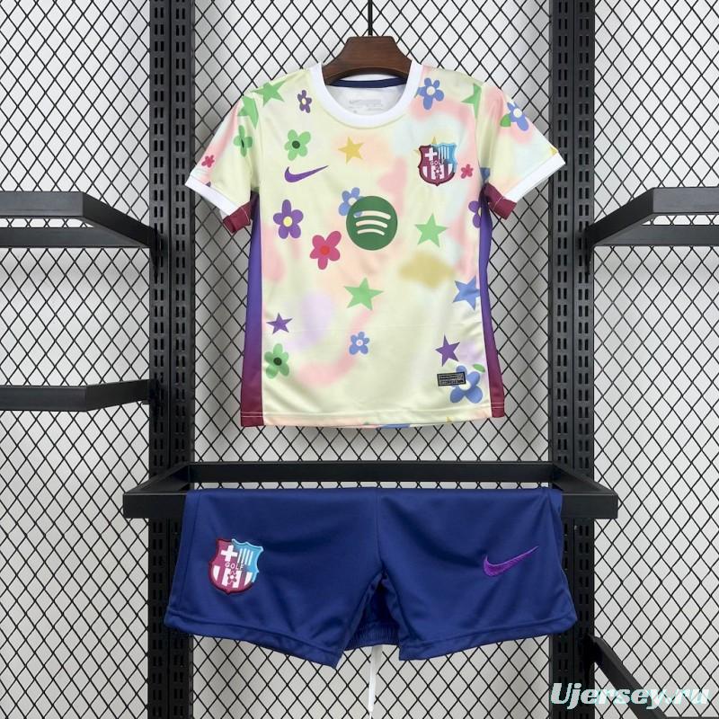 2025/26 KidsBarcelona Flower Special Edition Jersey