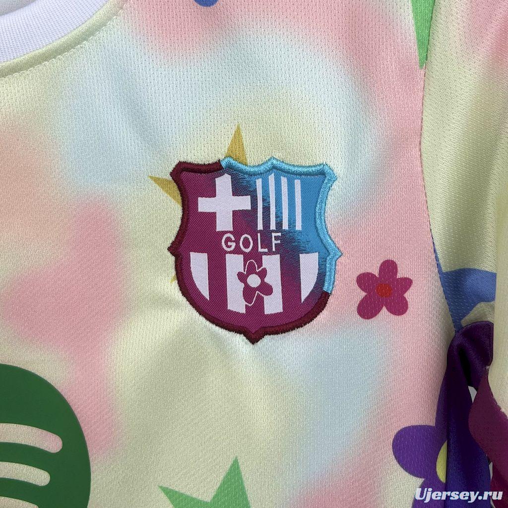 2025/26 Kids Barcelona Flower Special Edition Jersey