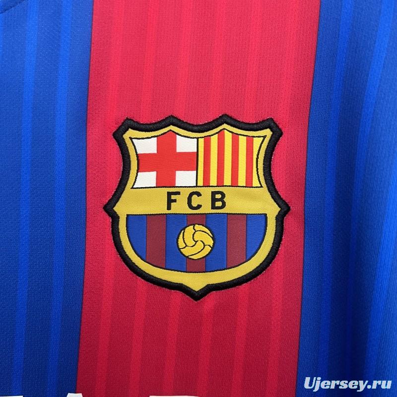 14/15 Retro Long Sleeve Barcelona Home Jersey