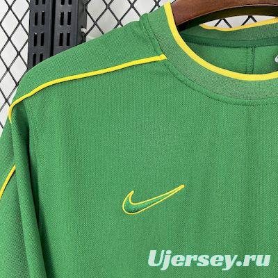 Retro 1998 Brazil Goalkeeper Green Jersey