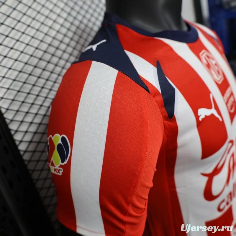 Player Version 25/26 Chivas Guadalajara Home Jersey