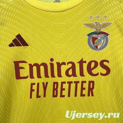 2025/26 Kids Benfica Yellow Goalkeeper Kit