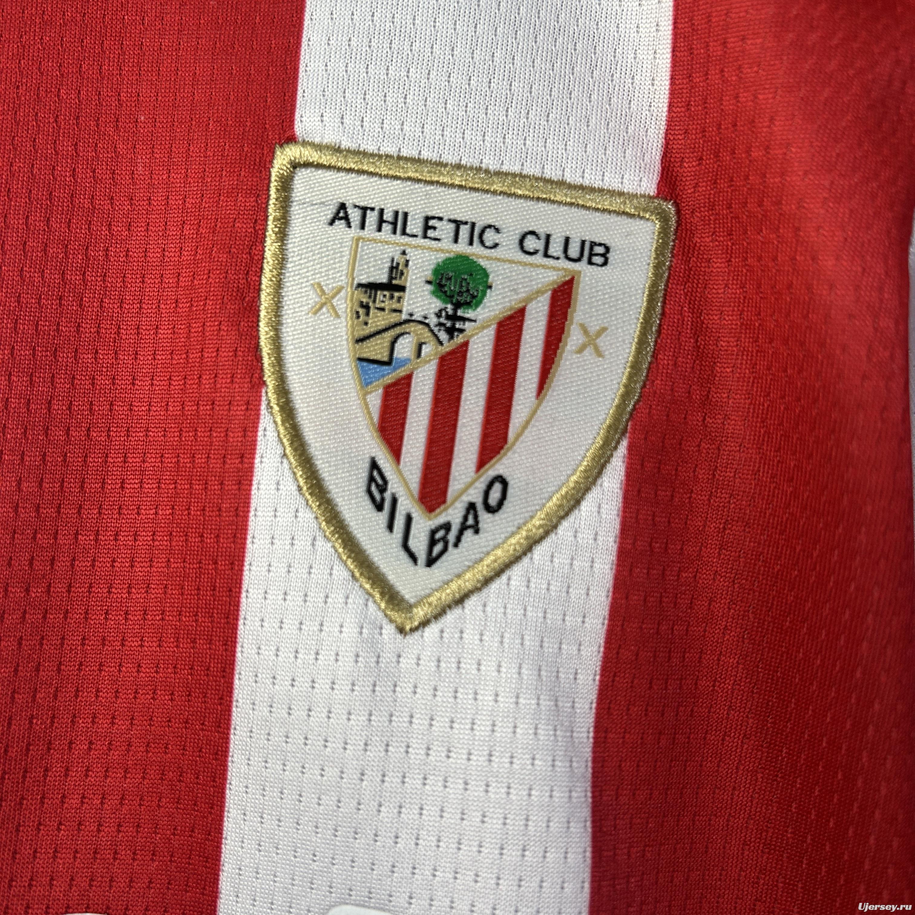 25/26 Kids Athletic Bilbao Home Size 16-28 Jersey