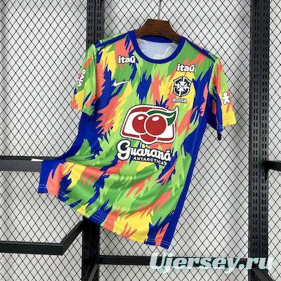 2025 Brazil Rainbow with Camouflage Pattern Jersey