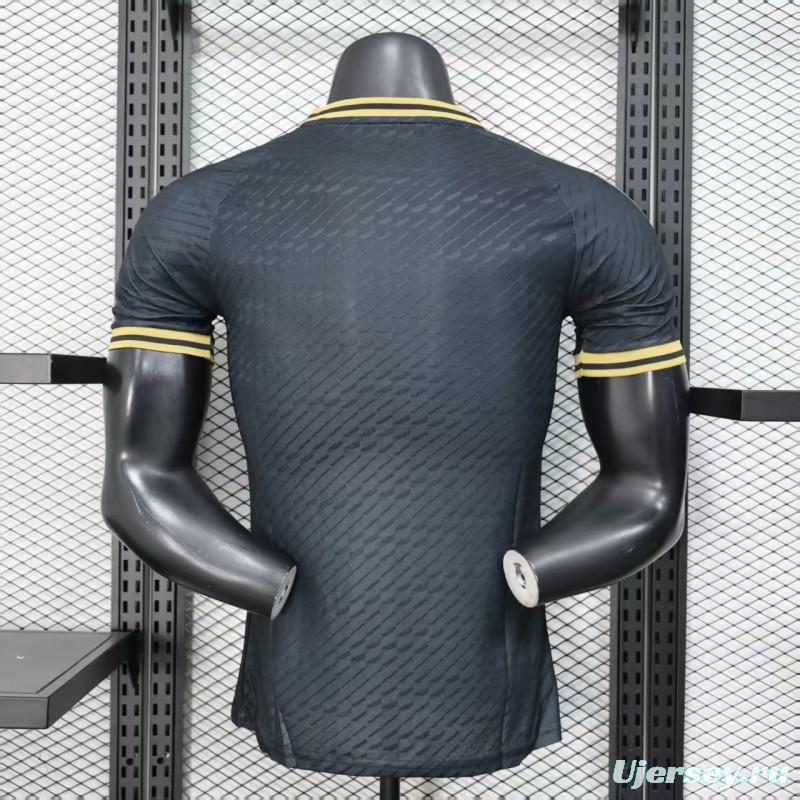 Player Version 2025 Mexico Black with Eagle Feather Pattern Jersey