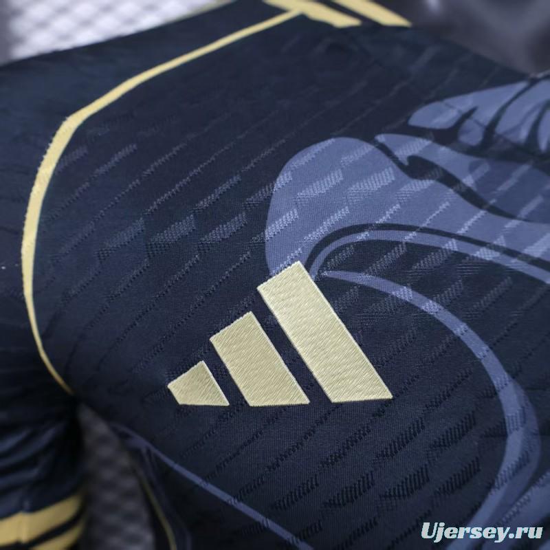 Player Version 2025 Mexico Black with Eagle Feather Pattern Jersey