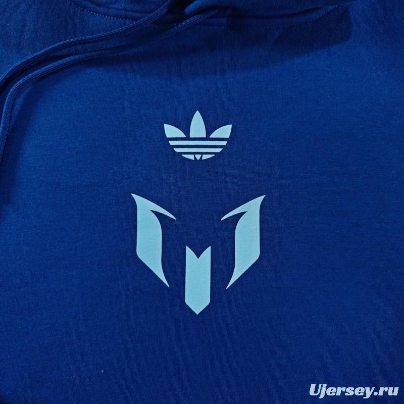 25/26 Inter Miami Messi Fleece-lined Hoodie 9 Color Full Zipper Jacket + Long Pants