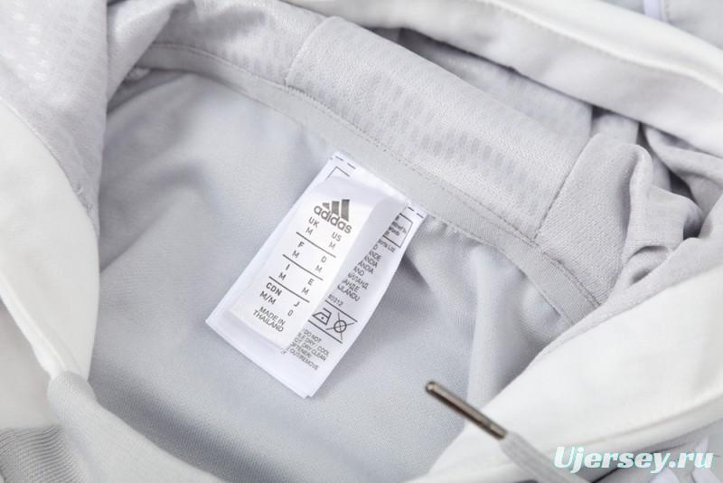 25/26 Real Madrid Hoodie Full Zipper Jacket + Long Pants