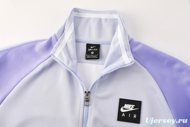 2025 NIKE Purple Full Zipper Jacket + Long Pants