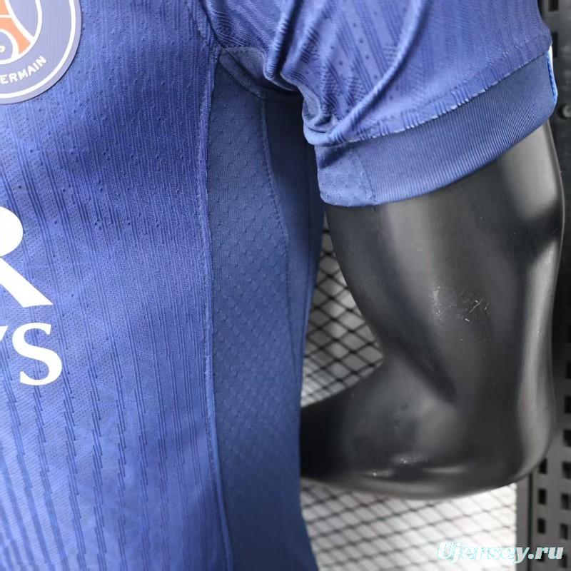 1 Star Player Version 25/26 PSG Home Jersey With Match Date Printing