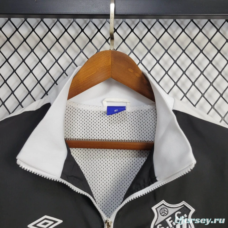 25/26 Santos Jacket Black Windbreaker